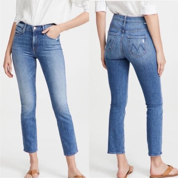 Mother dazzler ankle mid rise jeans  cut & paste sz 27 - Picture 1 of 10